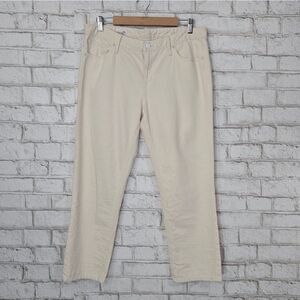 GAP real straight cream‎ color jeans
